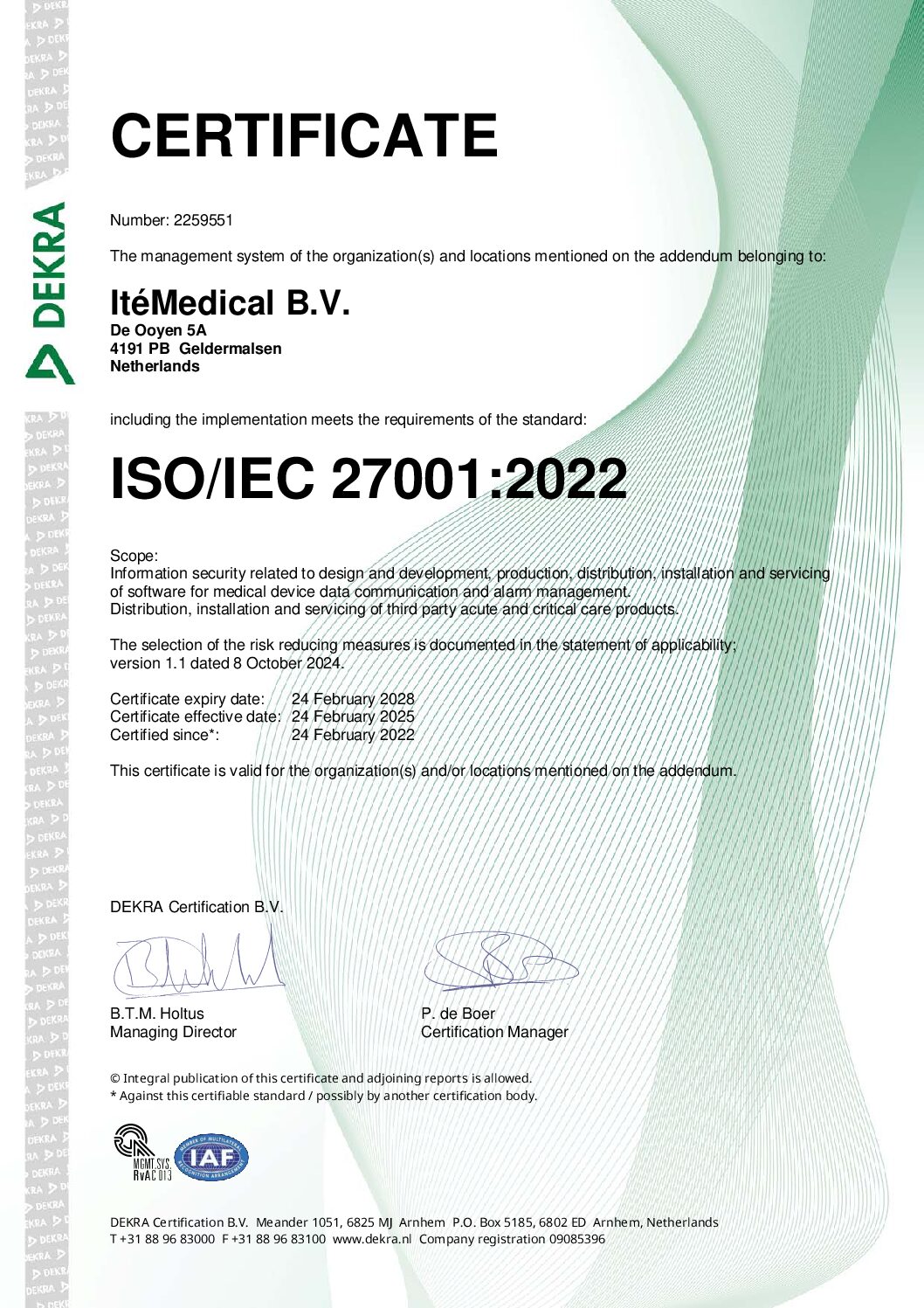 ISO/IEC 27001:2022